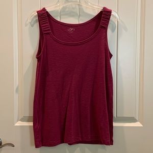 LOFT maroon tank, size S